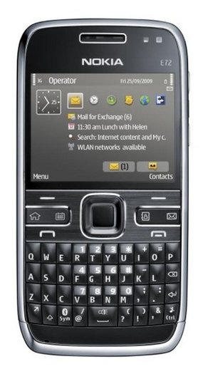 nokia e72 black